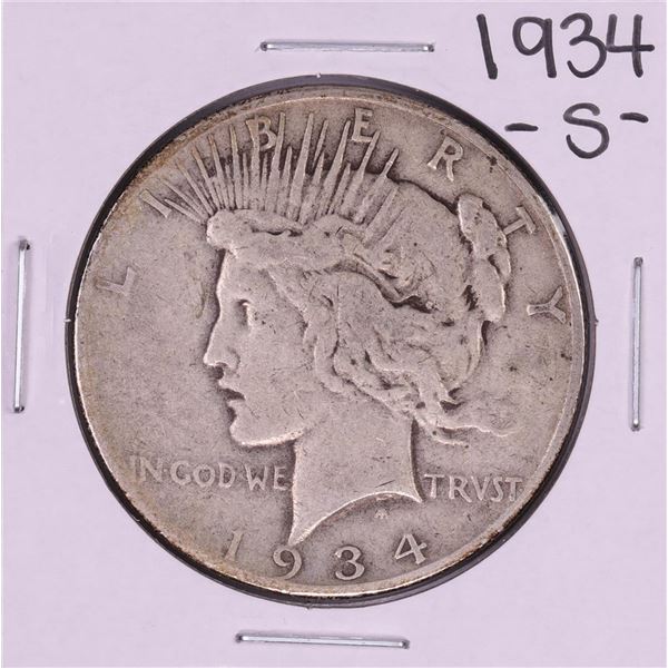 1934-S $1 Peace Silver Dollar Coin