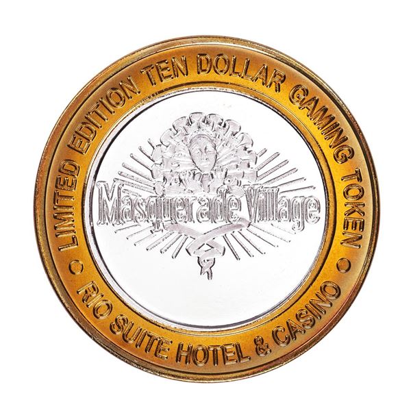 .999 Fine Silver Rio Las Vegas, Nevada $10 Limited Edition Gaming Token
