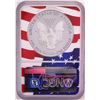 Image 2 : 2019-W $1 Proof American Silver Eagle Coin NGC PF70 Ultra Cameo Congratulations Flag