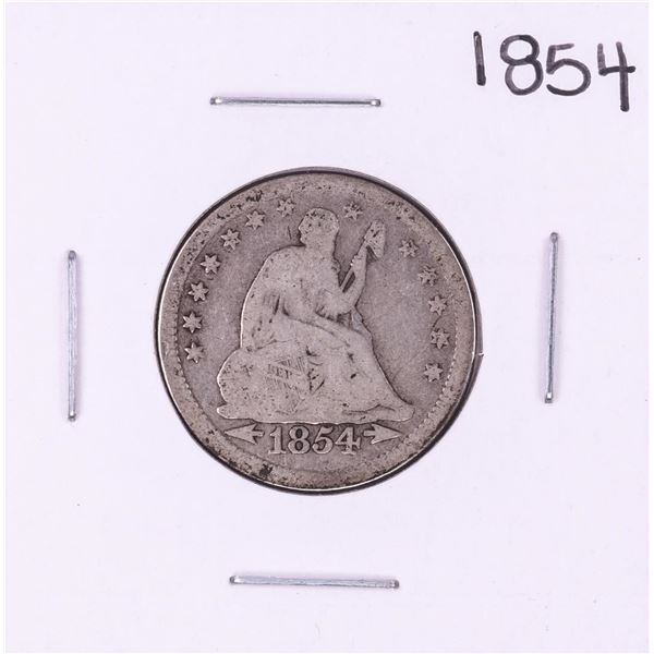1854 Arrows Seated Liberty Quarter Coin