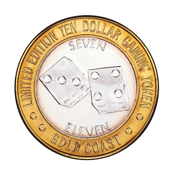 .999 Fine Silver Gold Coast Las Vegas $10 Casino Limited Edition Gaming Token