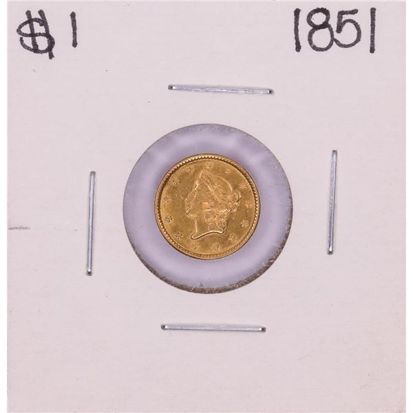 1851 $1 Type 1 Liberty Head Gold Dollar Coin