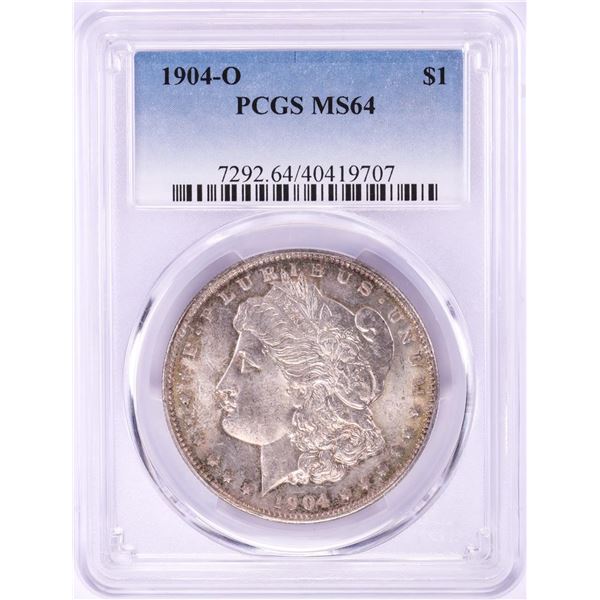 1904-O $1 Morgan Silver Dollar Coin PCGS MS64 Nice Toning