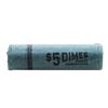 Image 3 : Original Bank Roll of (50) Brilliant Uncirculated 1961-D Roosevelt Dime Coins