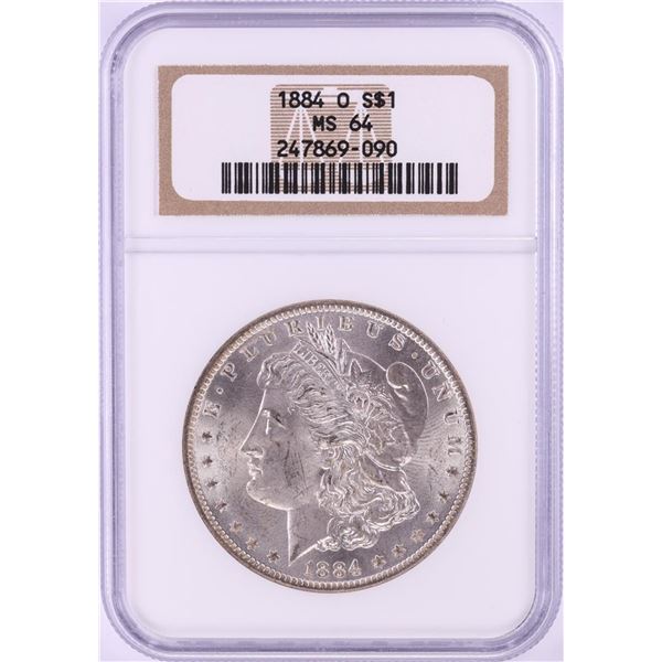 1884-O $1 Morgan Silver Dollar Coin NGC MS64