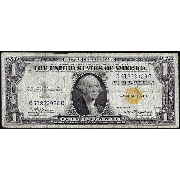 1935A $1 North Africa WWII Emergency Issue Silver Certificate Note