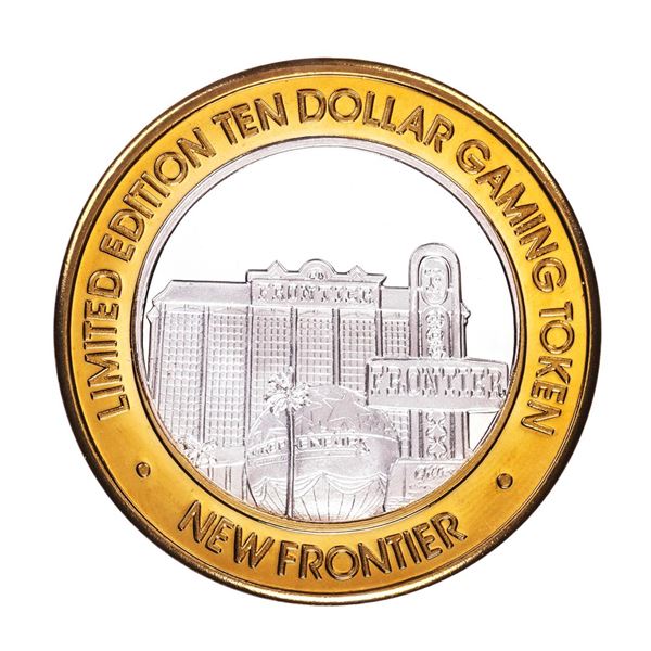 .999 Silver The New Frontier Las Vegas $10 Casino Limited Edition Gaming Token