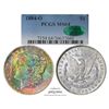 Image 1 : 1884-O $1 Morgan Silver Dollar Coin PCGS MS64 CAC Amazing Toning
