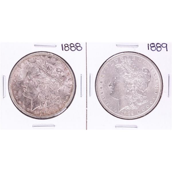 Lot of 1888-1889 $1 Morgan Silver Dollar Coins