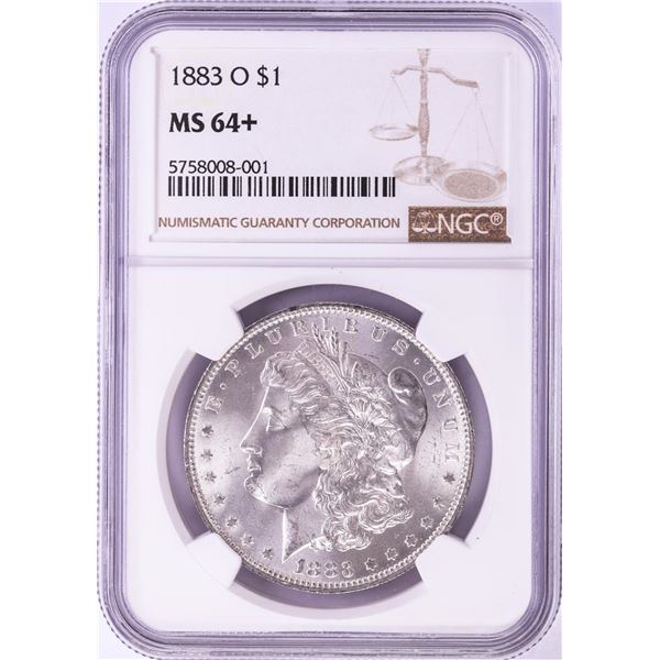 1883-O $1 Morgan Silver Dollar Coin NGC MS64+