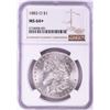 Image 1 : 1883-O $1 Morgan Silver Dollar Coin NGC MS64+