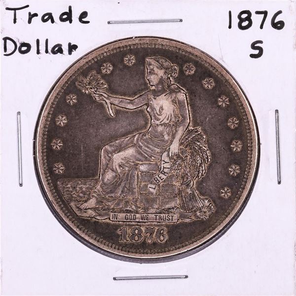1876-S $1 Trade Silver Dollar Coin