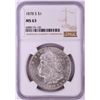 Image 1 : 1878-S $1 Morgan Silver Dollar Coin NGC MS63
