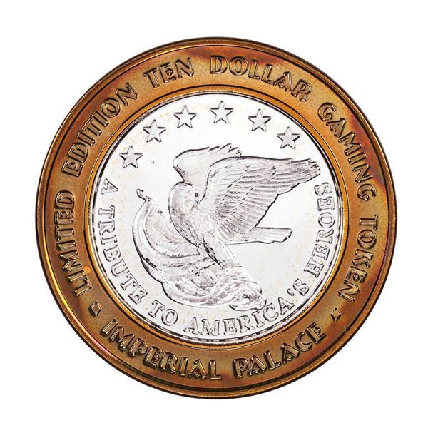 .999 Fine Silver Imperial Palace Las Vegas, Nevada $10 Limited Edition Gaming Token