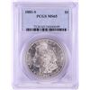 Image 1 : 1881-S $1 Morgan Silver Dollar Coin PCGS MS65