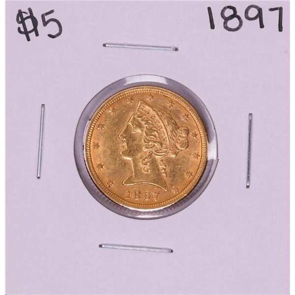 1897 $5 Liberty Head Half Eagle Gold Coin