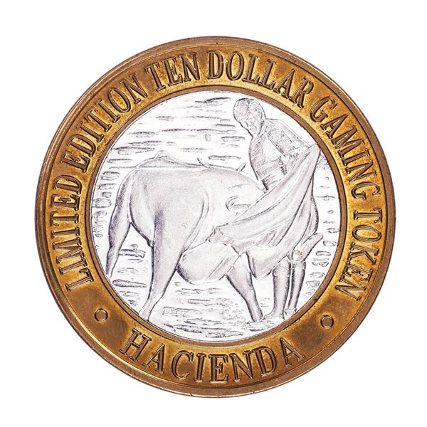 .999 Silver Hacienda Hotel & Casino Las Vegas $10 Limited Edition Gaming Token