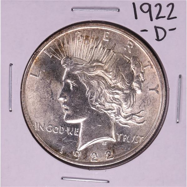 1922-D $1 Peace Silver Dollar Coin