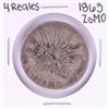 Image 1 : 1863 ZsMO Mexico 4 Reales Silver Coin