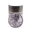 Image 1 : Roll of (20) Brilliant Uncirculated 1991 $1 American Silver Eagle Coins