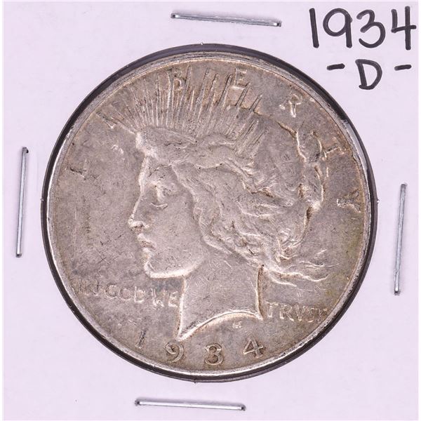 1934-D $1 Peace Silver Dollar Coin
