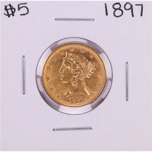 1897 $5 Liberty Head Half Eagle Gold Coin