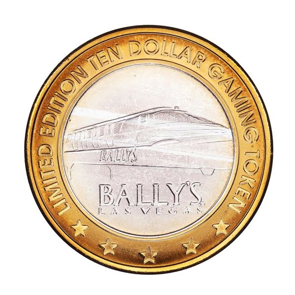 .999 Silver Ballys Las Vegas, Nevada $10 Casino Limited Edition Gaming Token