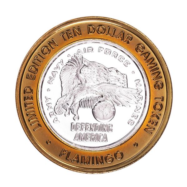 .999 Silver Flamingo Las Vegas, Nevada $10 Casino Limited Edition Gaming Token