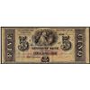 Image 1 : 1800's $5 The Citizens Bank of Louisiana, New Orleans Obsolete Banknote
