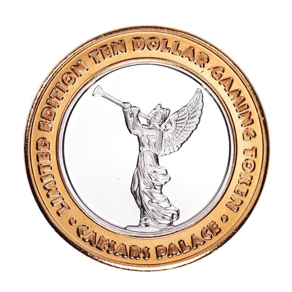 .999 Silver Caesars Palace Las Vegas, Nevada $40 Casino Limited Edition Gaming Token