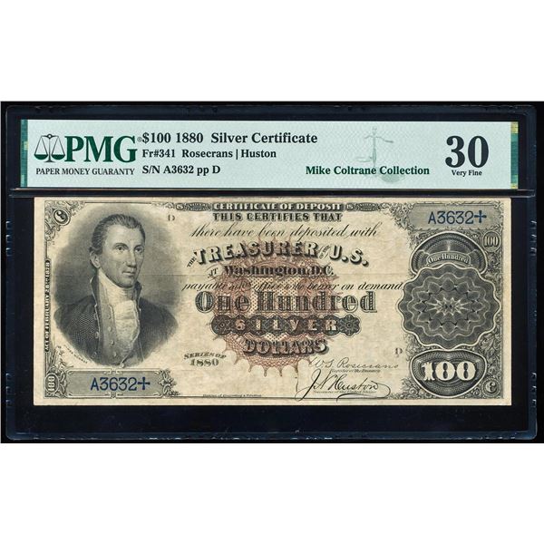 1880 $100 Silver Certificate Note Fr.341 PMG Very Fine 30