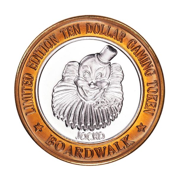 .999 Silver Boardwalk Casino Las Vegas, NV $10 Limited Edition Gaming Token