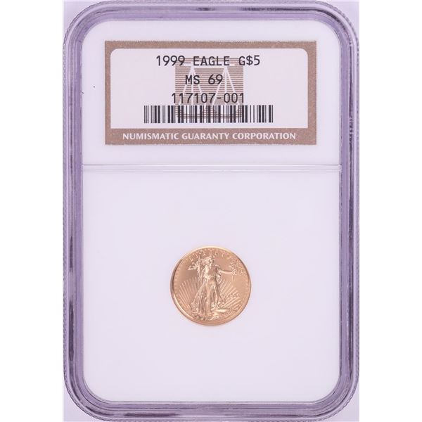 1999 $5 American Gold Eagle Coin NGC MS69