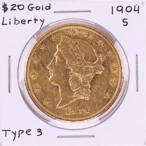 1904-S $20 Liberty Head Double Eagle Gold Coin