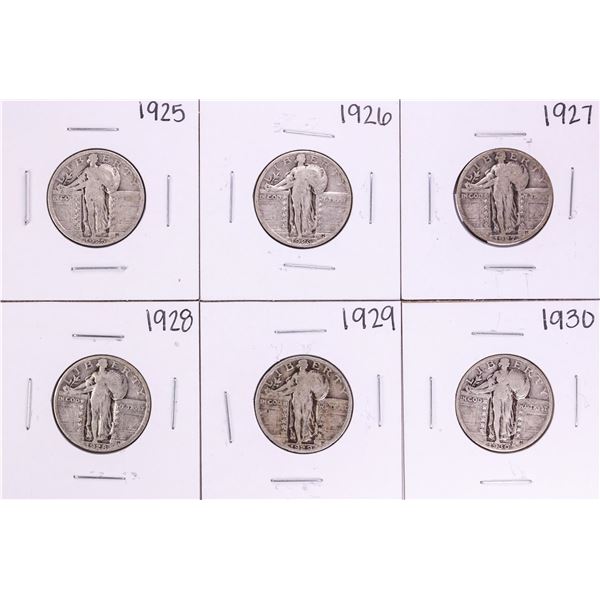 Lot of 1925-1930 Standing Liberty Quarter Coins
