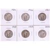 Image 1 : Lot of 1925-1930 Standing Liberty Quarter Coins