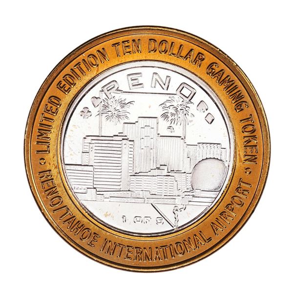 .999 Silver Fly RNO Reno Tahoe $10 Casino Limited Edition Gaming Token