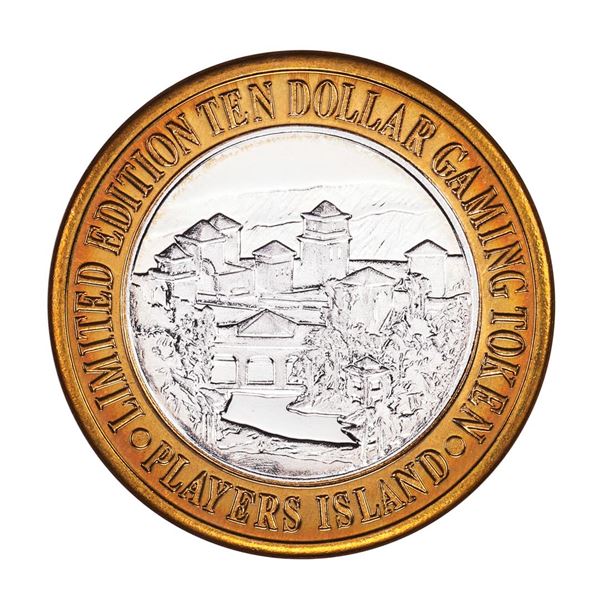 .999 Fine Silver Players Island Casino $10 Casino Limited Edition Gaming Token