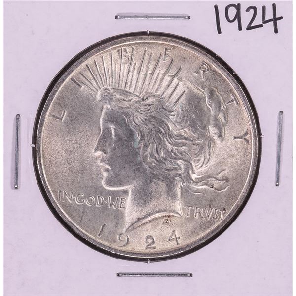 1924 $1 Peace Silver Dollar Coin