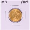 Image 1 : 1905 $5 Liberty Head Half Eagle Gold Coin