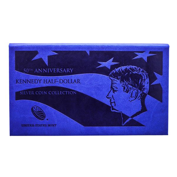 2014 50th Anniversary Kennedy Half Dollar Silver Coin Collection w/ Box & COA