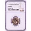 Image 1 : 1938-D Buffalo Nickel Coin NGC MS67