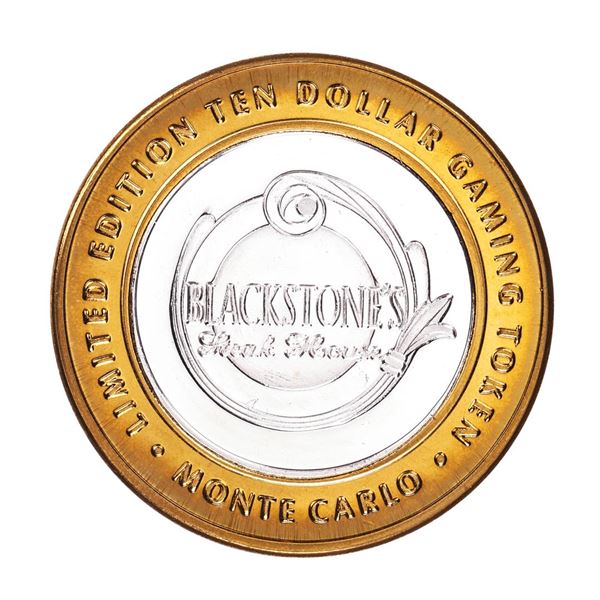 .999 Fine Silver Monte Carlo Las Vegas, Nevada $10 Limited Edition Gaming Token