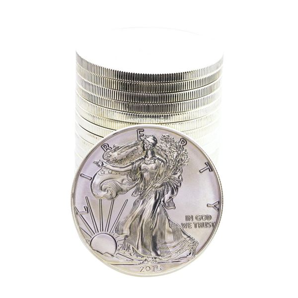 Roll of (20) Brilliant Uncirculated 2016 $1 American Silver Eagle Coins