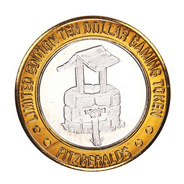 .999 Silver Fitzgerald's Casino & Hotel Las Vegas, NV $20 Limited Edition Gaming Token