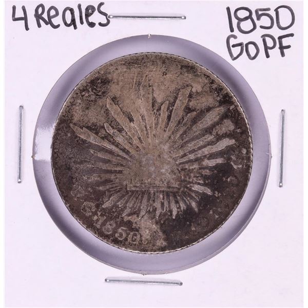 1850 GoPF Mexico 4 Reales Silver Coin
