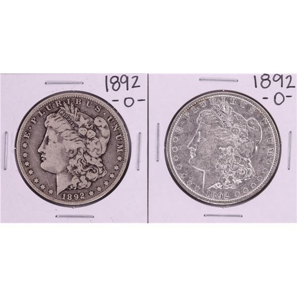 Lot of (2) 1892-O $1 Morgan Silver Dollar Coins