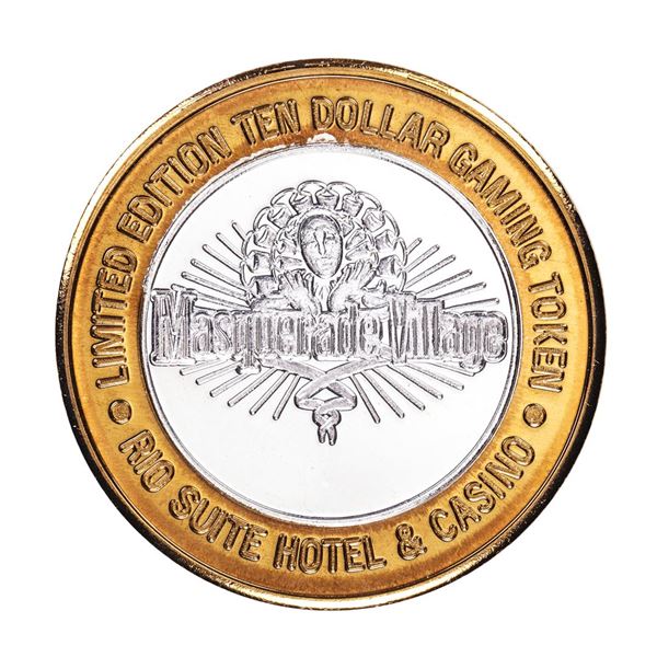 .999 Fine Silver Rio Las Vegas, Nevada $10 Limited Edition Gaming Token