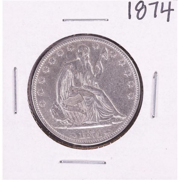 1874 Seated Liberty Half Dollar Coin