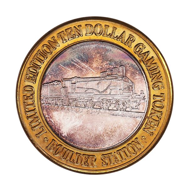 .999 Silver Boulder Station Hotel Casino Las Vegas, NV $10 Limited Casino Token